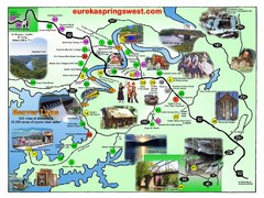 Eureka Springs West Tourist Map