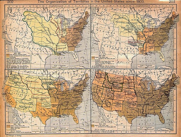 Fullsize Expansion of United States Territory From 1803 Historical Map