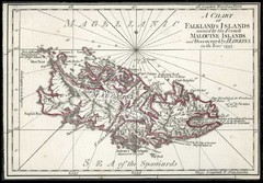Falkland Islands 1593 Map