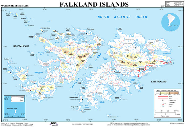 View LocationView Map. click for. Fullsize Falkland Islands Map