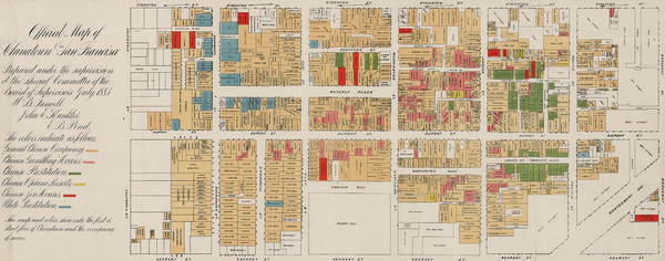 Farwell’s Map of Chinatown in San Francisco (1885)