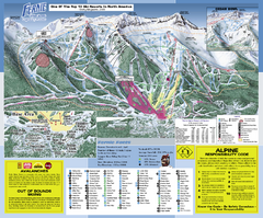 Fernie Alpine Resort Ski Trail Map