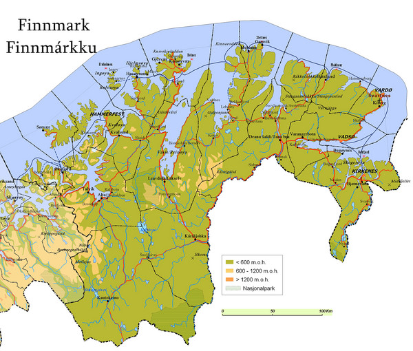 Finnmark County Map - Finnmark Norway • Mappery