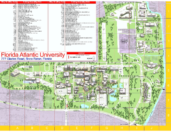 29 Fau Boca Raton Campus Map Maps Database Source