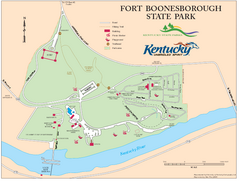 Fort Boonesborough State Park Map
