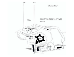 Fort Trumbull State Park map