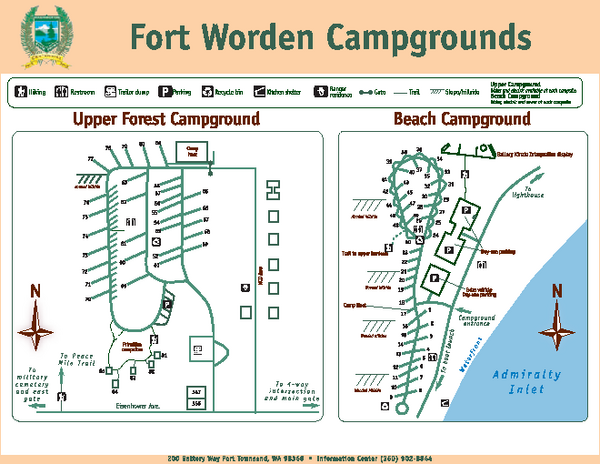 Fort Worden Campgrounds Map