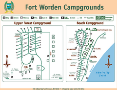 Fort Worden Campgrounds Map