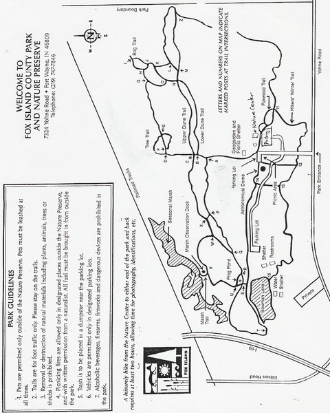 Fox Island Trail Map