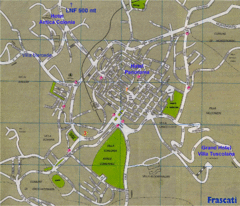 Frascati Tourist Map