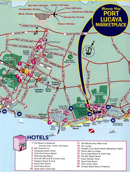 Freeport tourist map