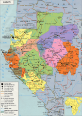 Gabon Regional Map
