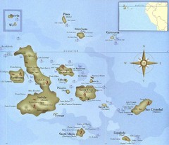 Galapagos Islands Tourist Map