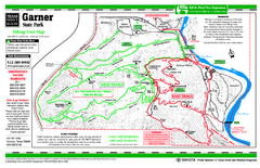 Garner, Texas State Park Hiking Trail Map