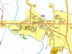 Gatesville City Map