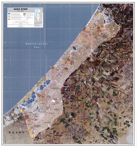 Gaza Strip Map