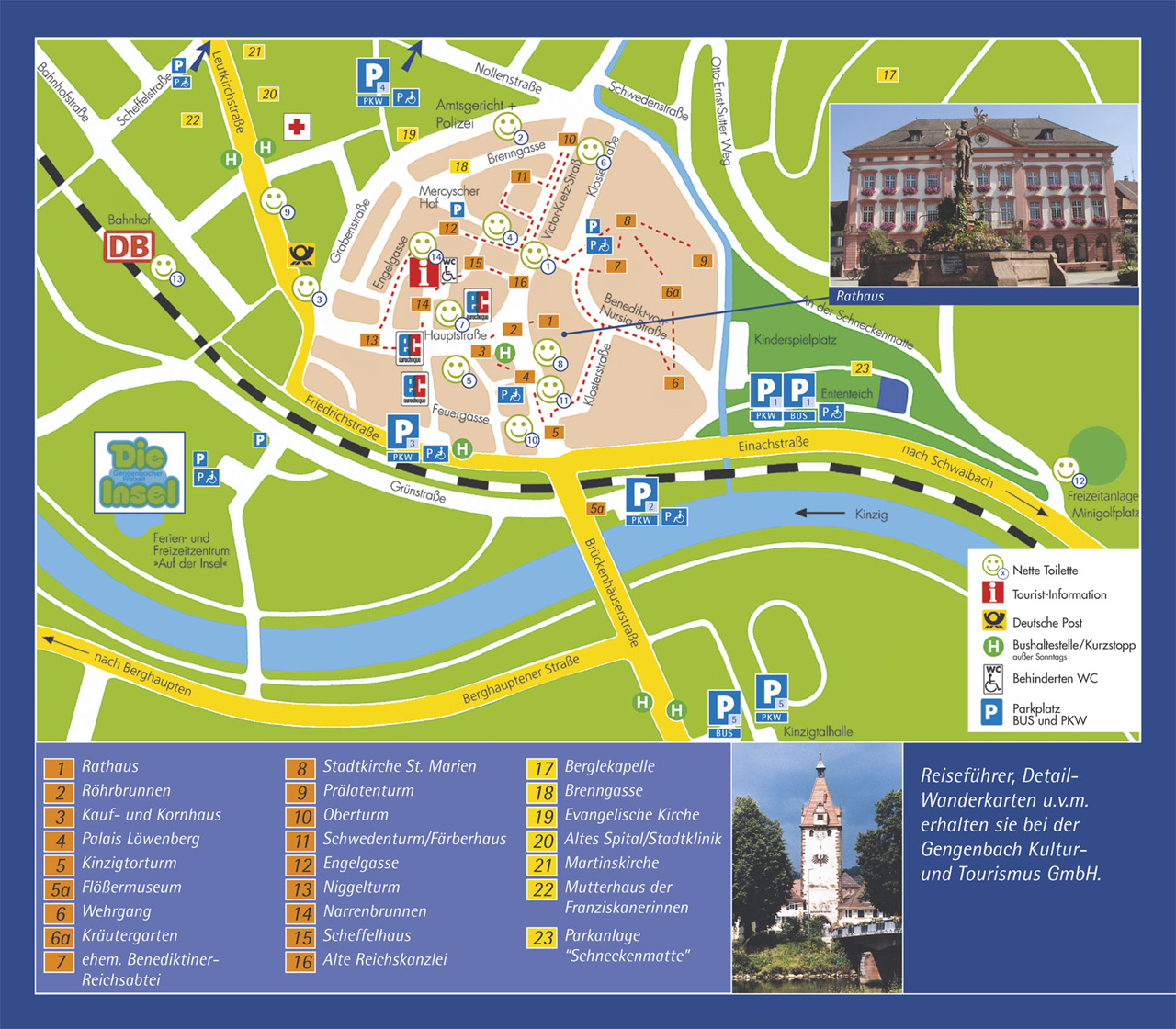 Gengenbach Tourist Map - Gengenbach Germany • mappery