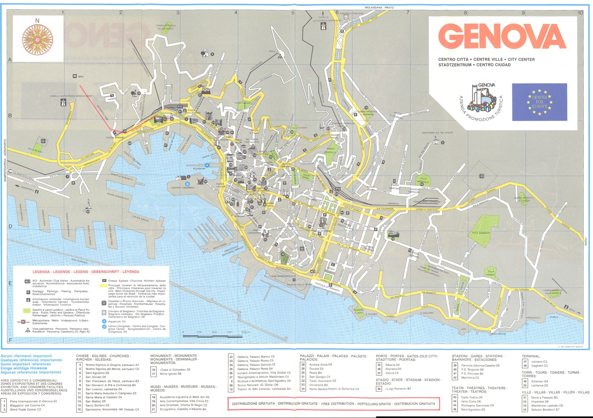 Genova Map Genova Mappery