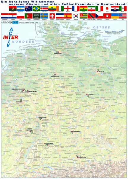 World Map Germany