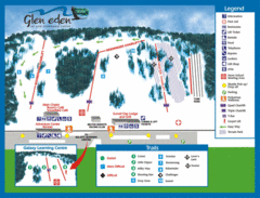 Glen Eden Ski Trail Map
