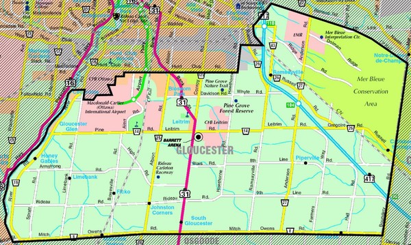 Street-map of Gloucester district. From leitrimhockey.ca