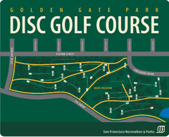 Golden Gate Park Disc Golf Course Map