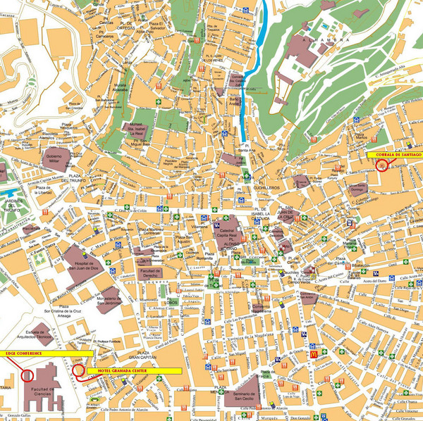 Granada Tourist Map