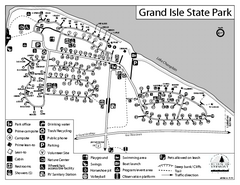Grand Isle State Park Campground Map