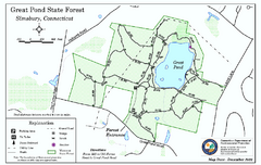 Great Pond State Park trail map