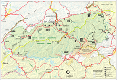 Great Smokey Mountains National Park Trail Map