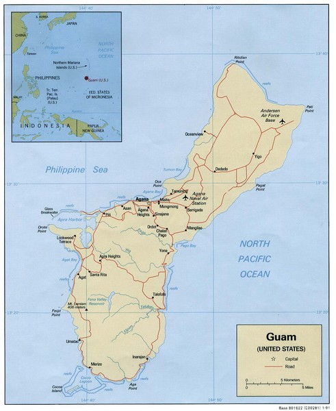 Satellite Map Guam