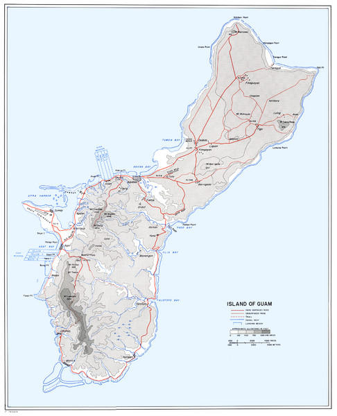 Satellite Map Guam