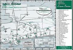 Gulfport Recreational Facilities Map
