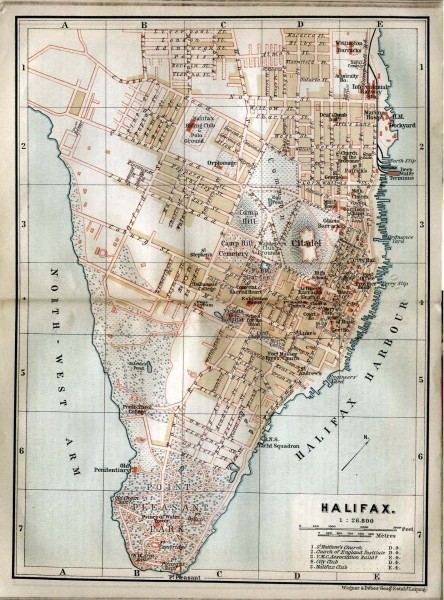 Halifax Nova Scotia Map 1894