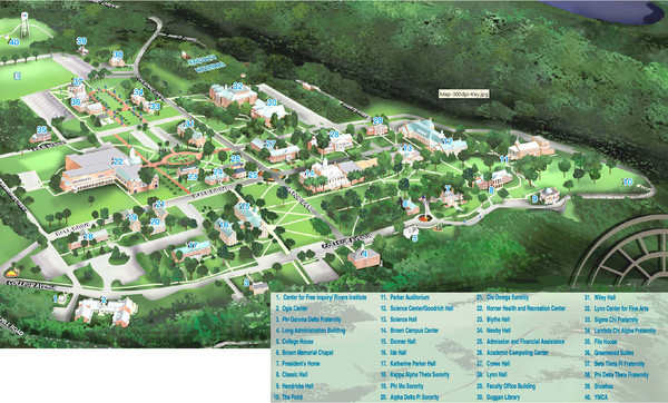 Hanover College Campus Map