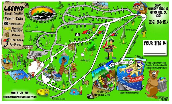 Harmony Ridge Resort Map