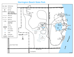 Harrington Beach State Park Map