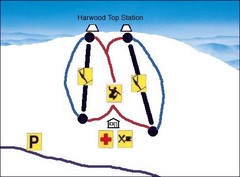 Harwood Sketch Ski Trail Map