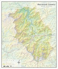 Haywood County Topographical Map