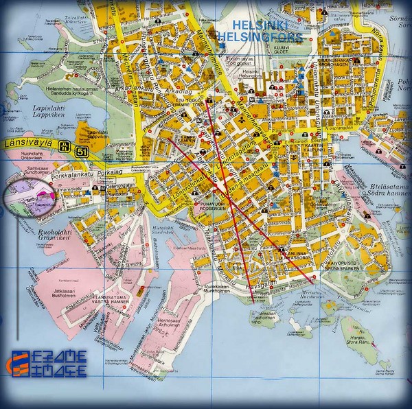 Helsinki Finland Tourist Map - Helsinki Finland • mappery