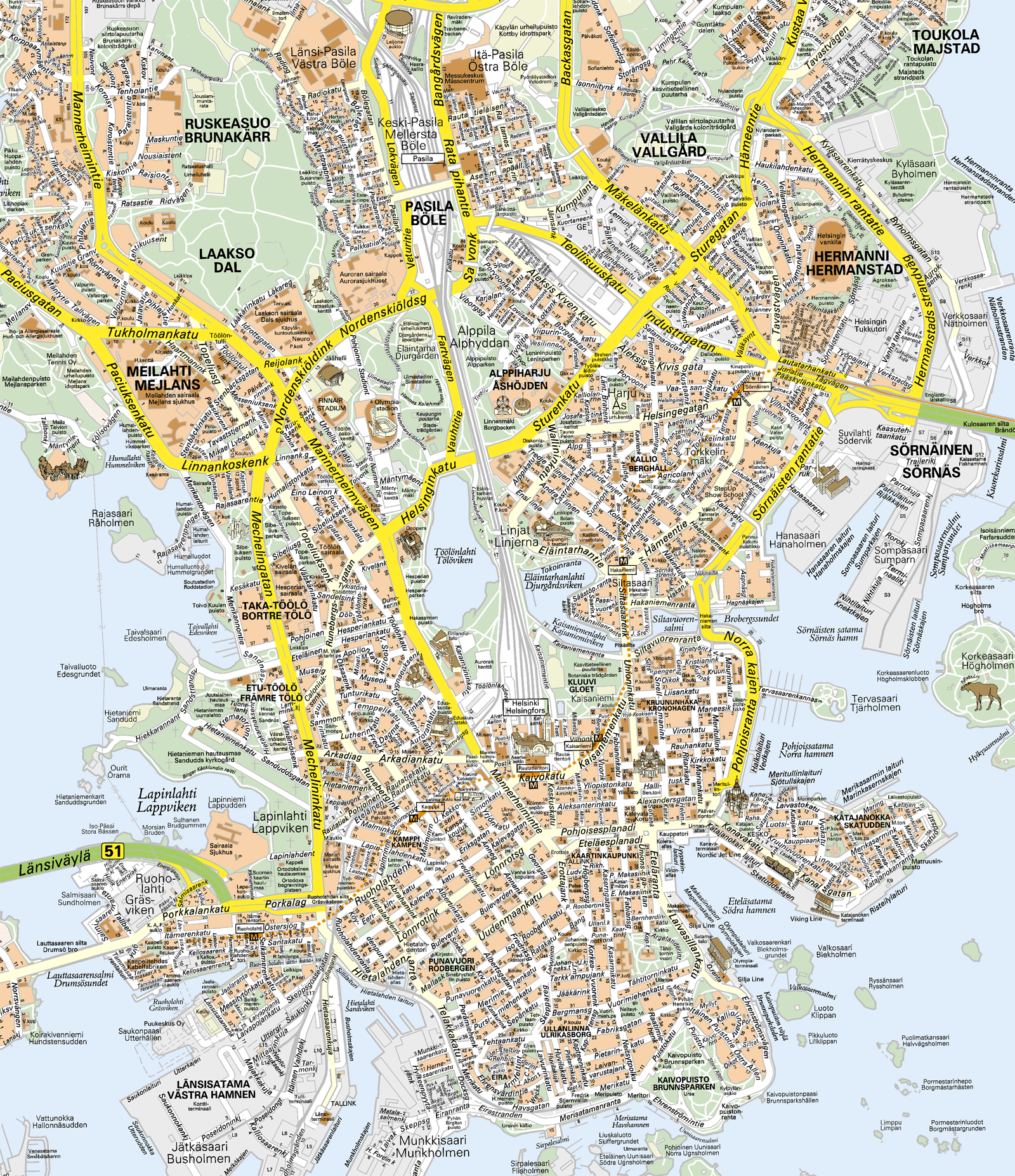 Helsinki Finland Map