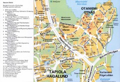 Helsinki University of Technology, Otaniemi District Map