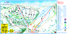 Hemlock Resort Ski Trail Map