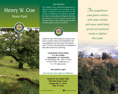 Henry W. Coe State Park Map