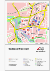 Hildesheim Center Tourist Map