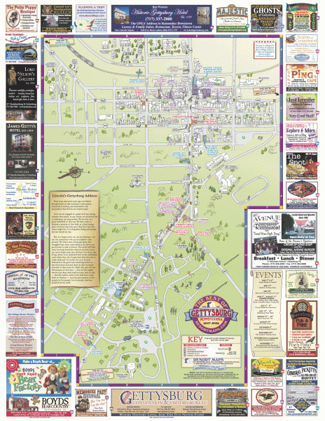 Maps: Us Map Gettysburg