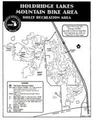 Holdridge Lakes Mountain Bike Map