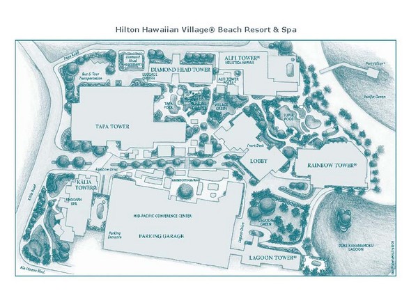 Hilton Hawaiian Village Hotel Map - Meeting Location