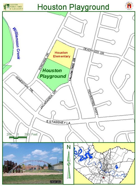 Houston Playground Map