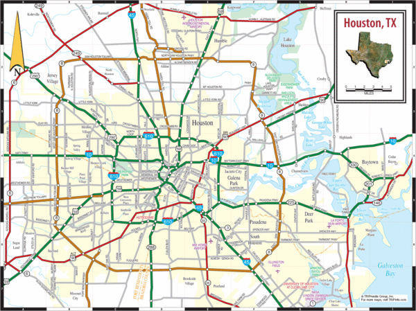 Usa Map Houston